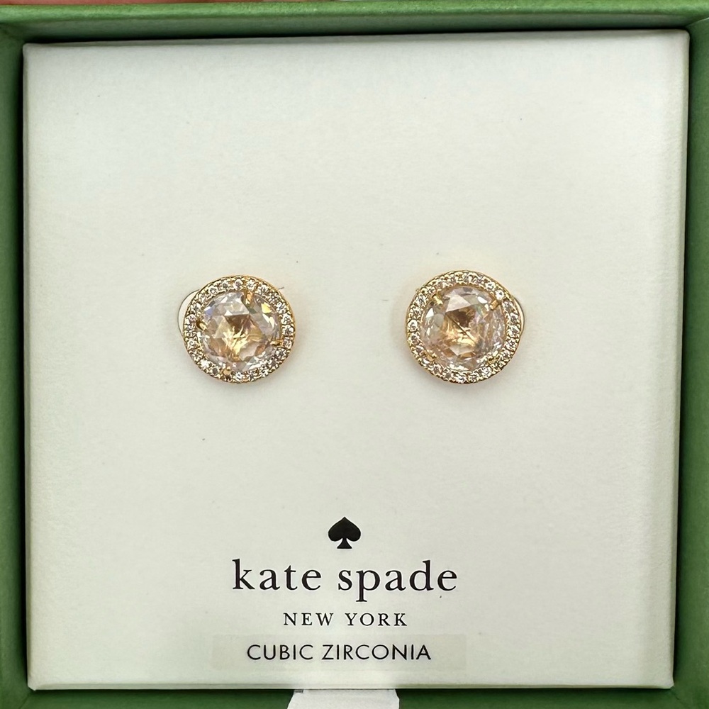 [Kate Spade] NEW Gold Cubic Earrings